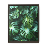 Floating Monstera Delight - Artistic Overhead Leaf Print