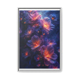 Galactic Nature Fusion - Trippy Neon 4K Cosmic Art Print