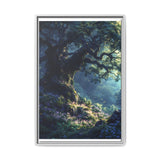 Enchanted Forest Bioluminescence - Premium Illustrated Art Print