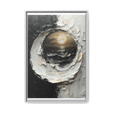 Monochrome Yin-Yang Swirl - High-Contrast Abstract Fine Art Print
