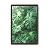 Serene Monstera Dreams - Overhead Leaves Art Print