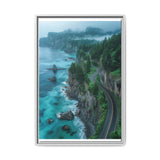 Coastal Haven: British Columbia Highway Aerial View Art Print