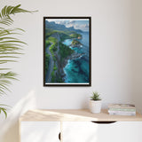 Coastal Serenity: Aerial BC Highway Art Print - Museum Quality