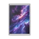 Trippy Neon Cosmos: Vibrant Space Nature Art Print