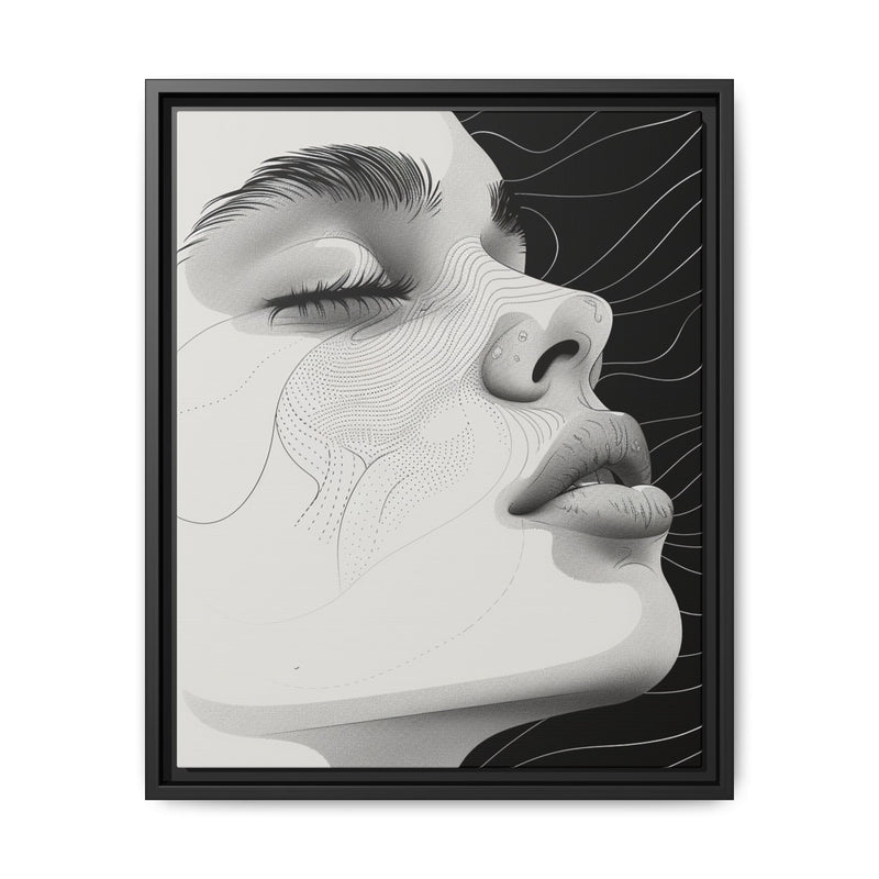 Minimalist Japandi-Inspired Continuous Line Art Portrait