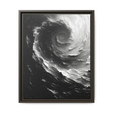 Abstract Swirls Art Print - Monochrome Brushwork on Museum Paper