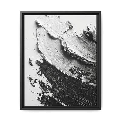 Abstract Swirls Mastery: High-Contrast Black & White Art Print