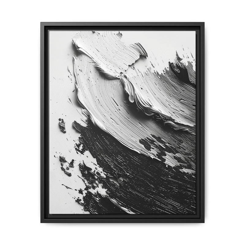 Abstract Swirls Mastery: High-Contrast Black & White Art Print