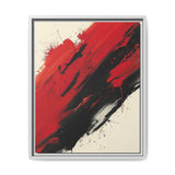 Abstract Red & Black Chaos - High-Energy Fine Art Print, 8K Detail