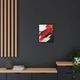 Abstract Red & Black Chaos - 8K Ink-Acrylic Art Print