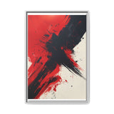 Vivid Red & Black Chaos - Abstract Acrylic 8K Art Print