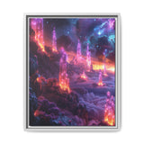 Enigmatic Neon Cosmos: Ethereal Space Nature - 4K Fine Art Print