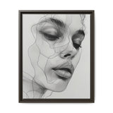 Japandi-Inspired One-Line Ink Portrait - Minimalist Art Print