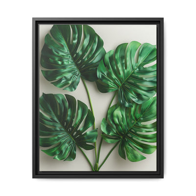 Serene Monstera Elegance - Overhead Leaf Art Print