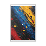 Vibrant Pollock-Inspired Abstract Chaos Art Print - Museum Grade