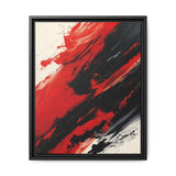 Vivid Red & Black Abstract Chaos - High-Detail Art Print 8K