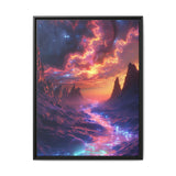 Trippy Neon Cosmic Nature Art - Ultra Detailed 4K Space Print