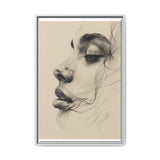 Japandi-Inspired One-Line Minimalist Portrait on Museum Grade Paper
