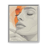 Minimalist Japandi-Inspired One-Line Portrait Art Print