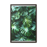 Floating Monstera Delight - Artistic Overhead Leaf Print