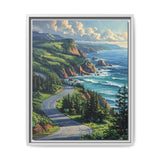 Coastal Dreamscape: BC Highway Aerial View - Limited Edition Print