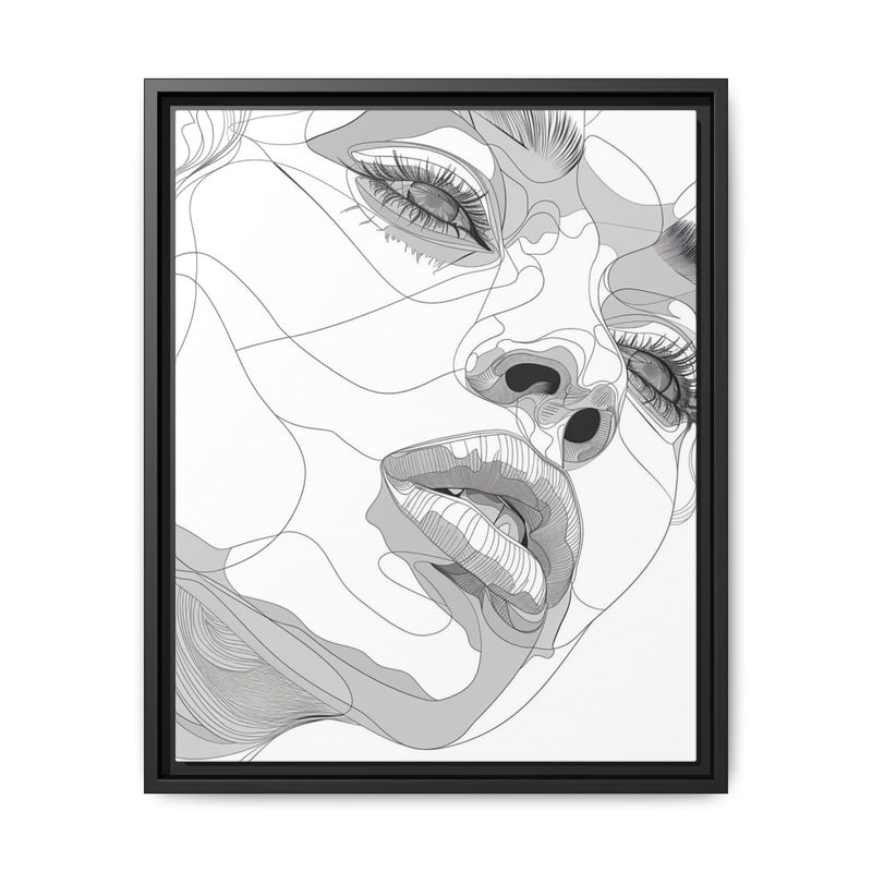 Japandi-Inspired One-Line Art Portrait - Minimalist Monochrome Print