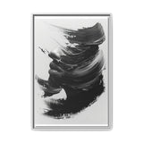 Abstract Swirls – High-Contrast Brush Stroke Art Print
