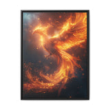 Phoenix Rebirth: Enchanting Night Sky Art Print