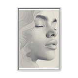 Minimalist One-Line Ink Portrait - Japandi-Inspired Fine Art Print