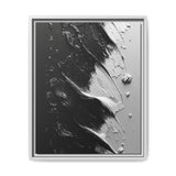 Monochrome Mastery: Abstract Swirls & Brush Strokes Art Print