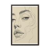 Japandi Minimalist One-Line Art Portrait - Museum Grade Print
