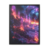 Enigmatic Neon Cosmos: Ethereal Space Nature - 4K Fine Art Print