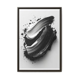 Abstract Monochrome Swirls Art Print - Museum Quality