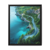 Coastal Serenity: British Columbia Highway Aerial Print