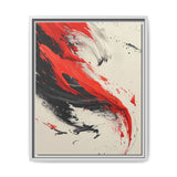 Vivid Red & Black Chaos Abstract Art - Premium 8K Print