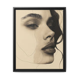 Japandi Minimalist Ink Portrait - Fine Art on Museum Grade Paper