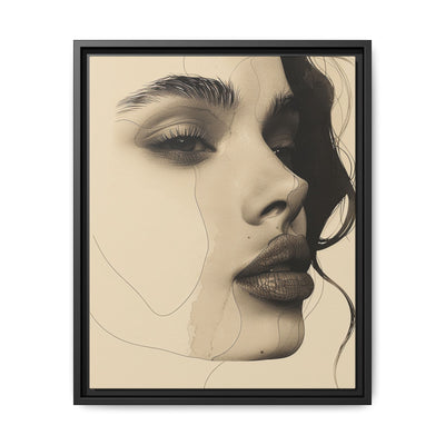 Japandi Minimalist Ink Portrait - Fine Art on Museum Grade Paper