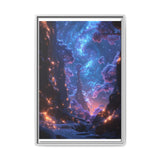 Enchanted Cosmic Forest - Neon Space Art Print, 4K Detail