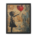 Urban Heartbeat - Banksy-Inspired Vivid Street Art Print
