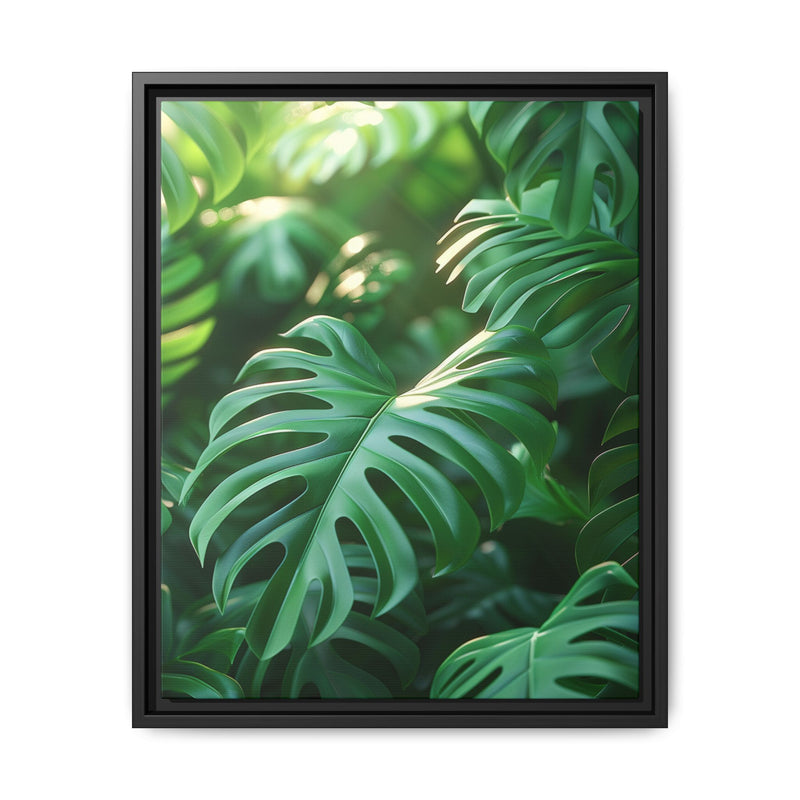 Monstera Delicacy - Ethereal Overhead Leaves Art Print