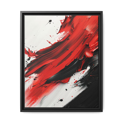 Abstract Red & Black Chaos - 8K Ink-Acrylic Art Print