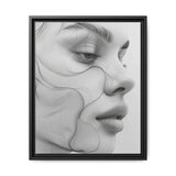 Japandi Minimalist One-Line Art Portrait - Monochrome Ink on Fine Art Paper