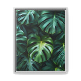Floating Monstera Dreams - Serene Aerial Leaf Art Print