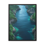 Coastal Serenity: Aerial BC Highway - Premium Museum Art Print