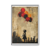 Urban Whimsy: Child & Balloons Banksy-Inspired Fine Art Print