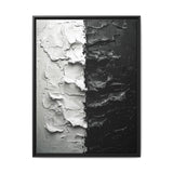 Monochrome Yin-Yang Abstract Art - Museum Grade Print
