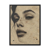 Japandi Minimalist One-Line Portrait - Monochrome Fine Art Print