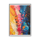 Vibrant Chaos: Abstract Splatter Art Inspired by Pollock - Museum Print