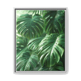 Floating Monstera Delicacy - Overhead Elegance Print on Museum Paper