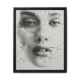 Japandi-Inspired Minimalist Line Art Portrait - Fine Art Print